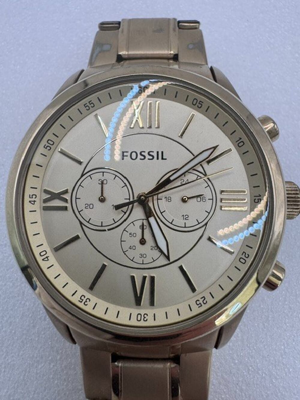 Fossil Men's Stainless Steel Watch BQ1128IE 40501712 VERY GOOD COND